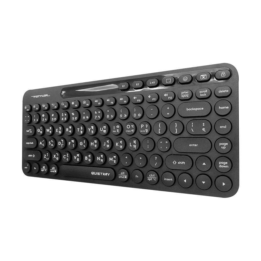 A4tech FBK36C AS Fstyler Compact Rechargeable Wireless Keyboard - Image 2