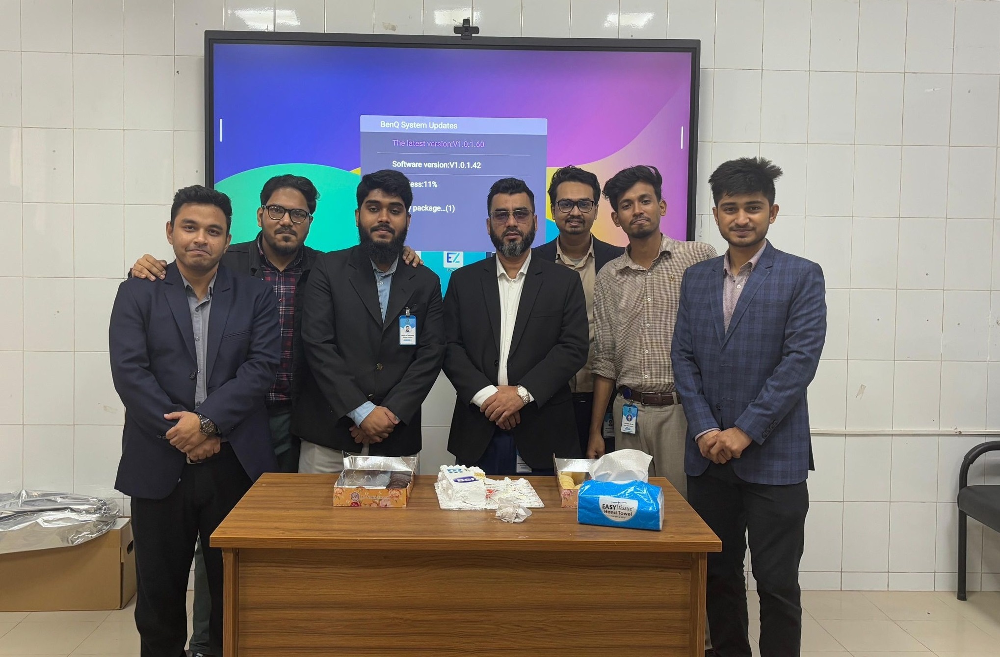 Revolution Technology BD collaborating with Dhaka University through BenQ RE8604 Interactive Flat Panel