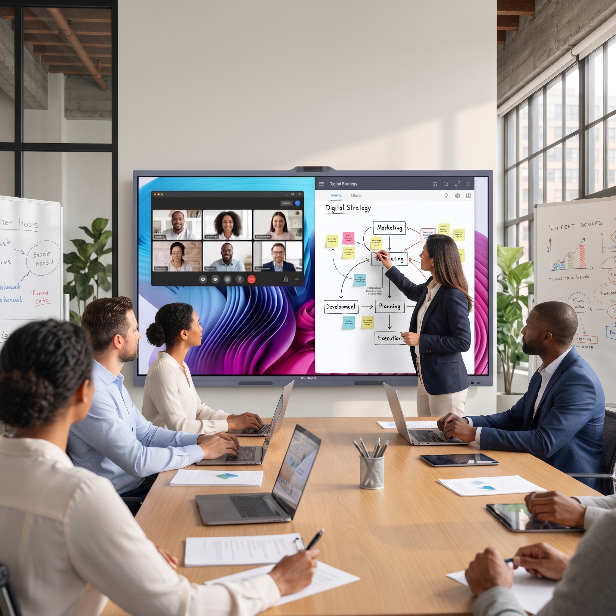 From Display to Collaboration: The Rise of Interactive Flat Panels