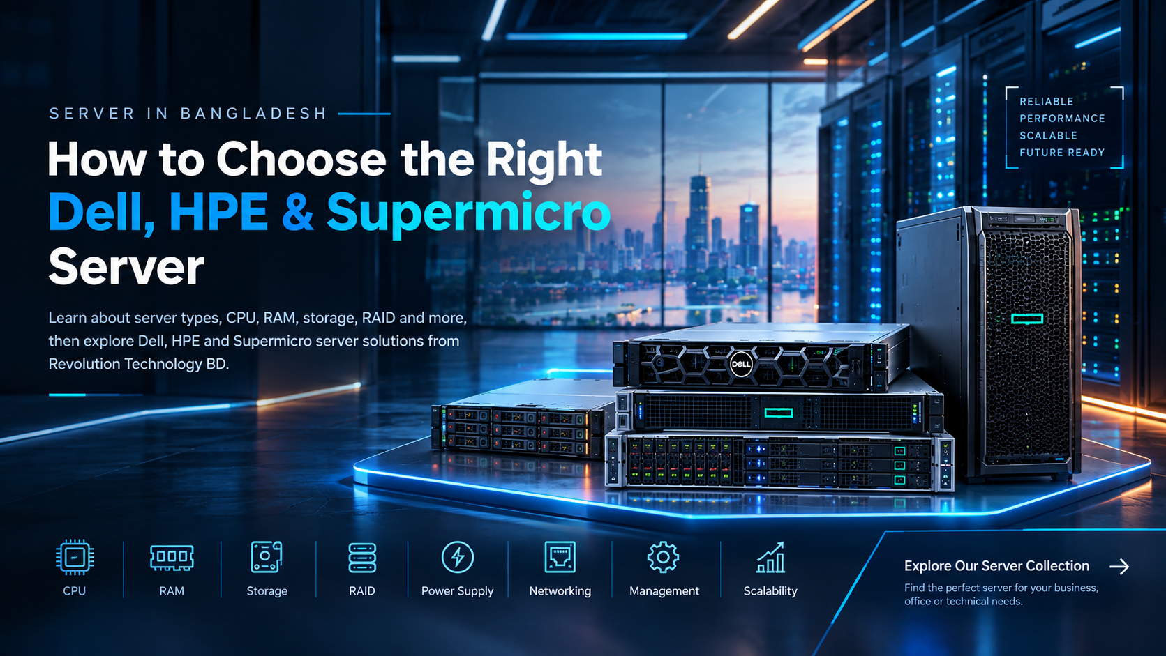 Server in Bangladesh: How to Choose the Right Dell, HPE & Supermicro Server - Revolution Technology BD