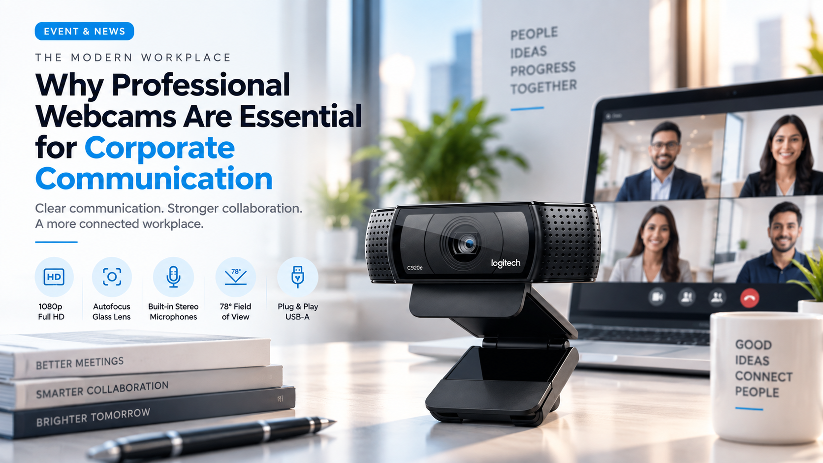 The Modern Workplace: Why Professional Webcams Are Essential for Corporate Communication - Revolution Technology BD