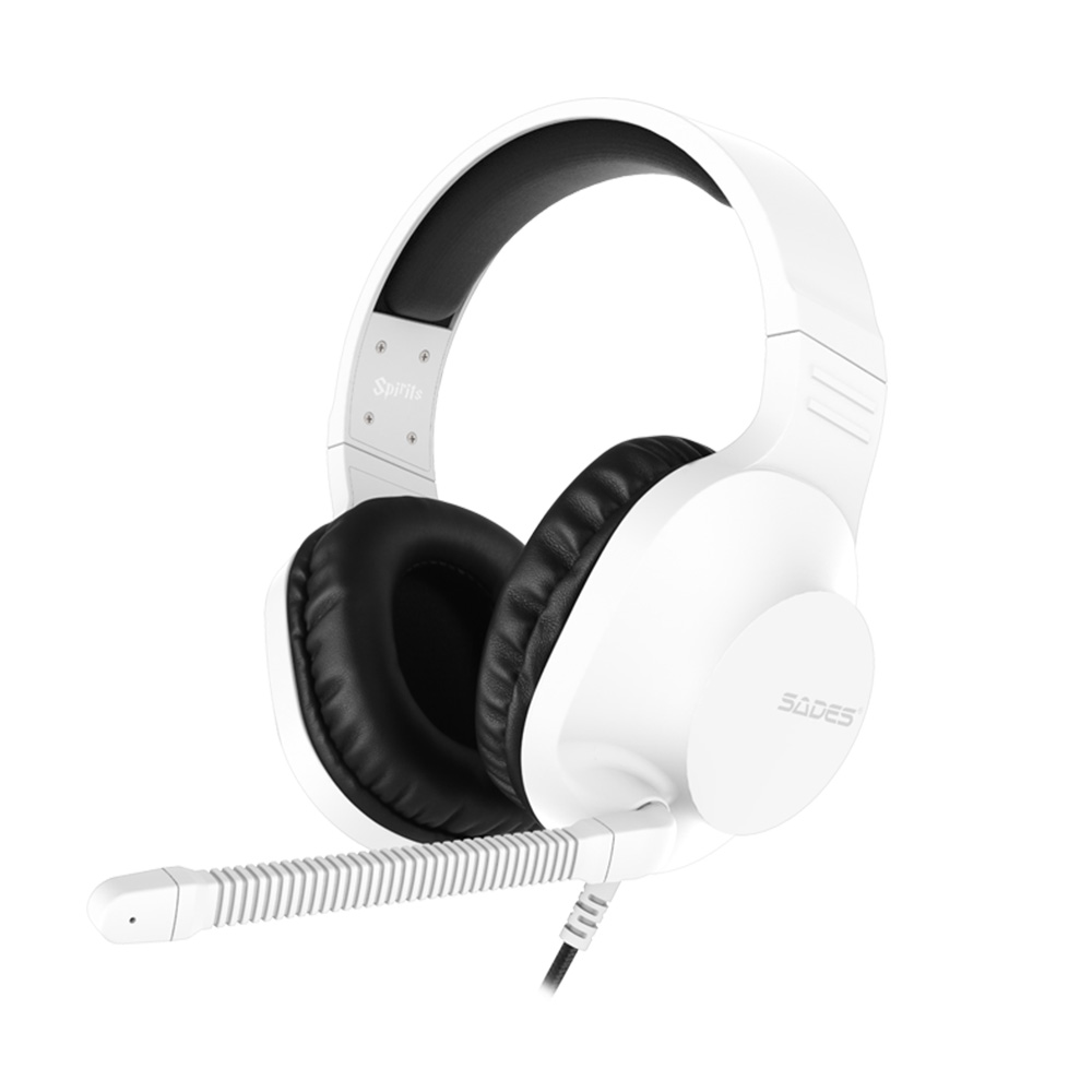 SADES-Spirits White-Plus iCafe Gaming Headset   (Model No.: SA-721)