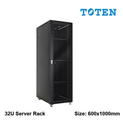 Toten 32U 600×1000 Close Floor Stand Server Rack