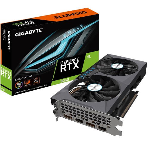 GIGABYTE GeForce RTX 3060 EAGLE OC 12G GDDR6 Graphics Card