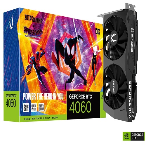 ZOTAC GAMING GeForce RTX 4060 8GB OC Spider-Man Graphic Card