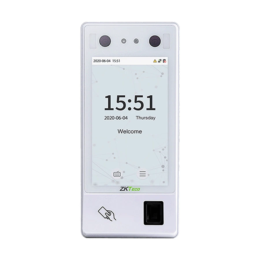 ZKTeco G4L Visible Light Facial Recognition and Multi-Biometric Time & Attendance and Access Control Terminal without Adapter