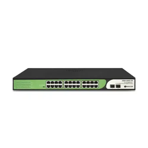 BDCOM SWITCH MODEL S1500-24P2S-370 24 Port PoE Unmanaged Switch