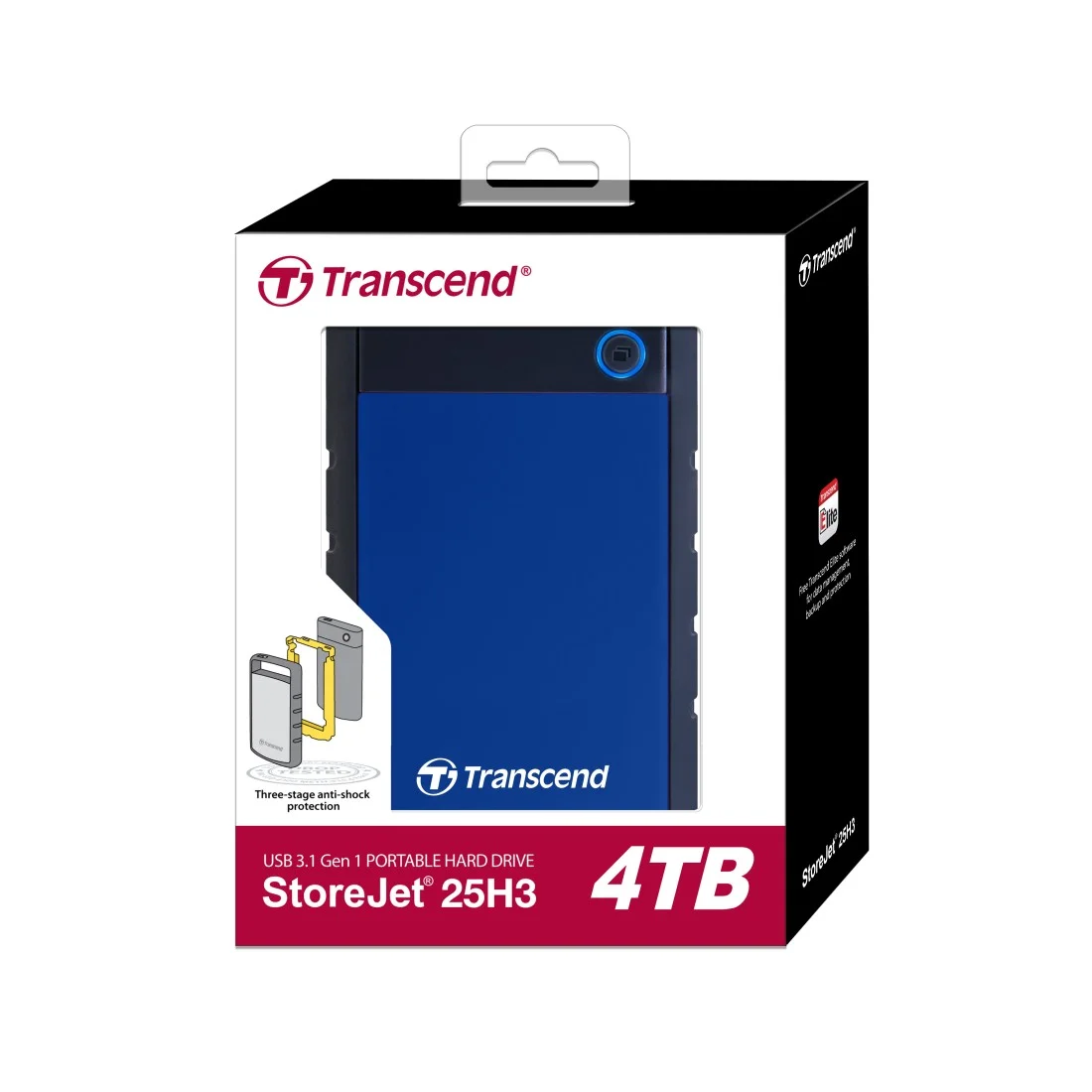 Transcend StoreJet 25H3 4TB Portable Hard Disk Drive