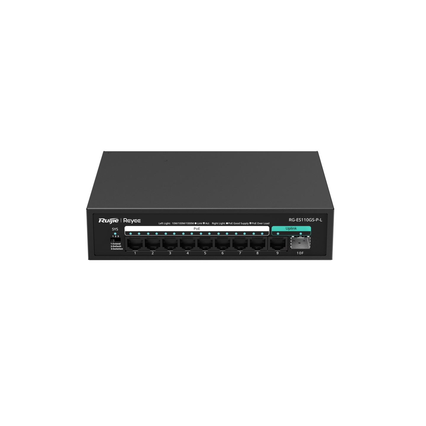 Ruijie RG-ES110GDS-P 10-port Unmanaged PoE Switch
