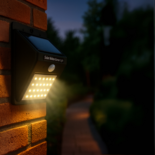 LED Bright Outdoor Security Lights with Motion Sensor Solar Powered Wireless Waterproof Night Spotlight for Outdoor/Garden Wall, Solar Lights for Home
