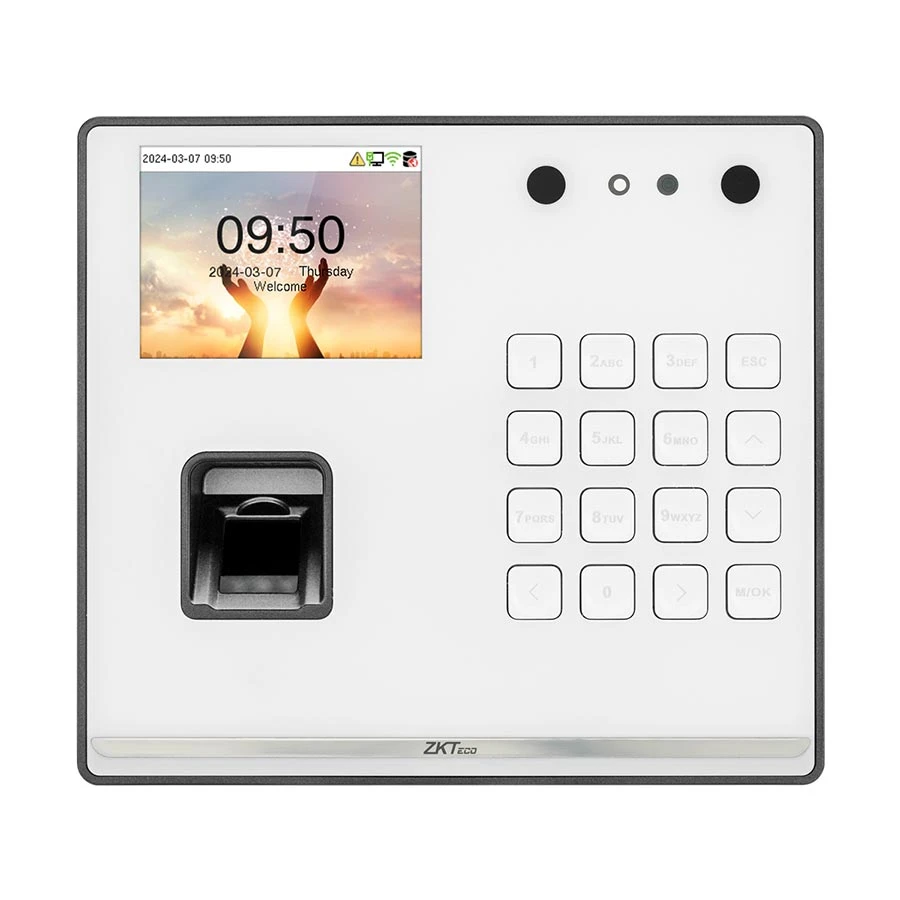 ZKTeco SenseFace M2F-LR Face & Fingerprint Black Time Attendance & Access Control Terminal