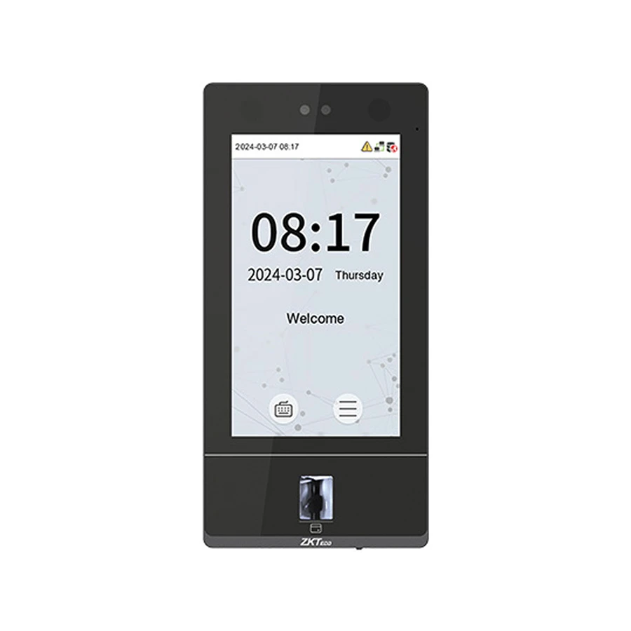 ZKTeco SenseFace 8A Plus Facial Recognition & Multi-Biometric Access Control Terminal with Video Intercom Capability