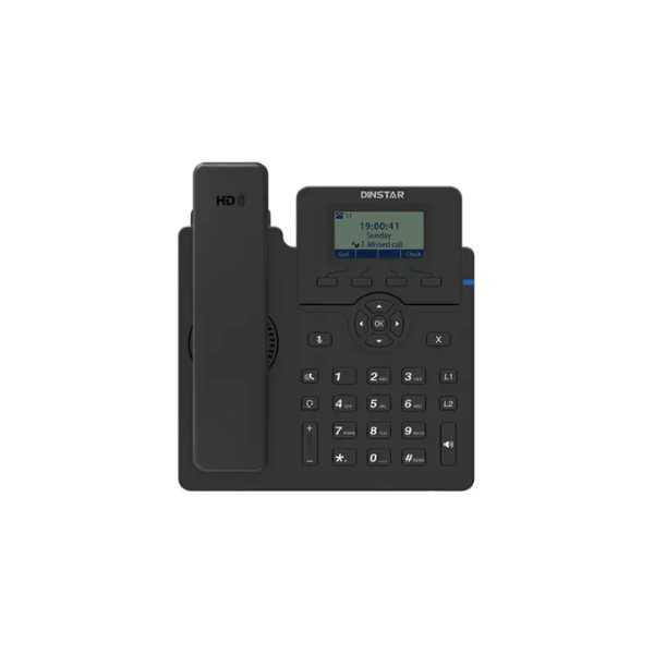 DINSTAR C60SP Entry Level IP Phone with POE & With Adapter