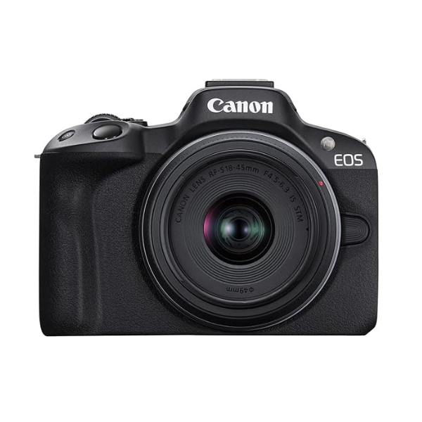 Canon EOS R50 Mirrorless Camera With 18-45mm Lens