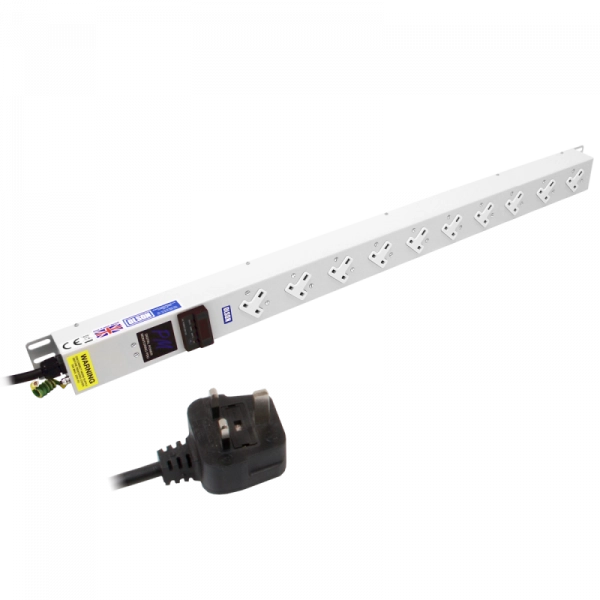 10-Way 1.5U BS PDU (13 Amp)