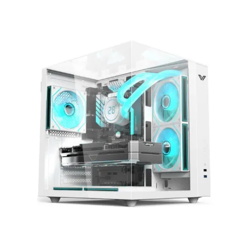 Value-Top ATX Gaming 3D panoramic view with triple tempered glass 0.6mm Thickness Casing