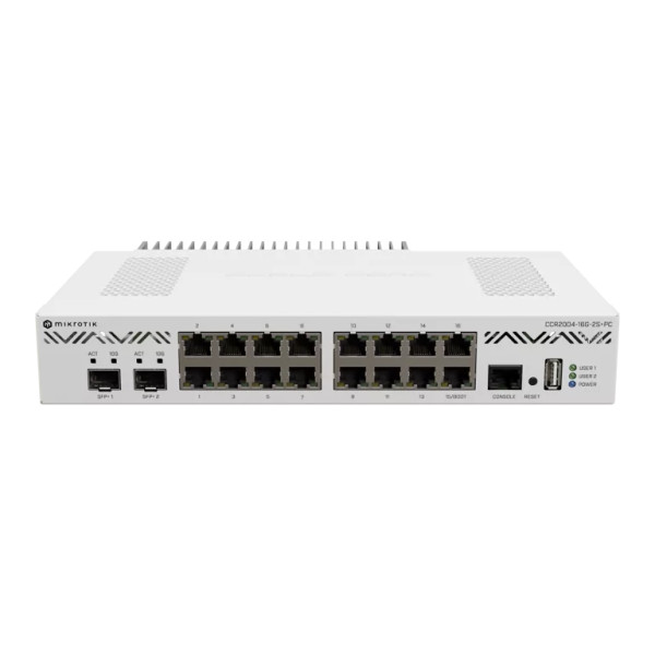 MikroTik Cloud Core Router CCR2004-16G-2S+PC Ethernet Router with Passive Cooling