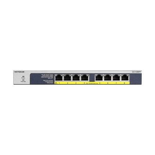 Netgear GS108PP 8 Port Gigabit PoE Unmanaged Desktop Switch