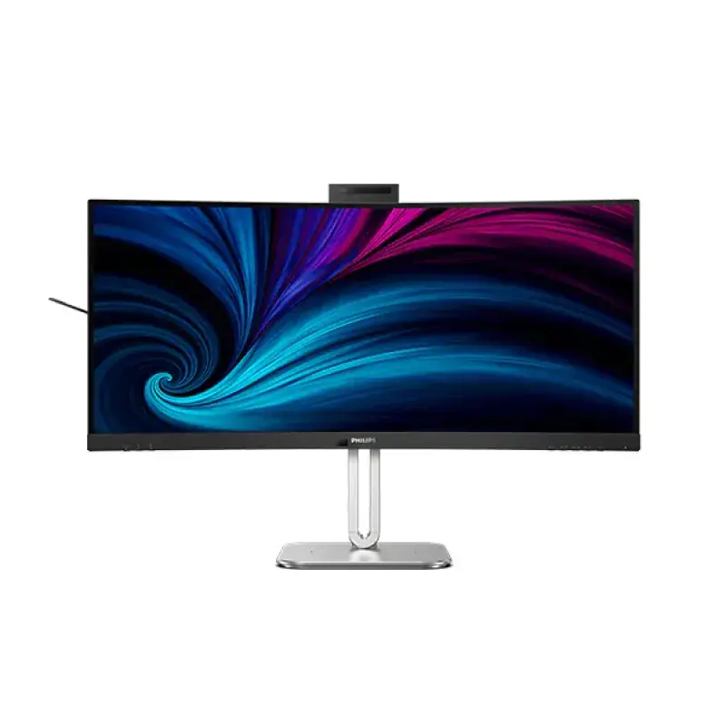 PHILIPS 34B2U6603CH 34-inch 120Hz UltraWide QHD Curved Business Monitor with Thunderbolt 4, Pop-up Webcam, Smart KVM