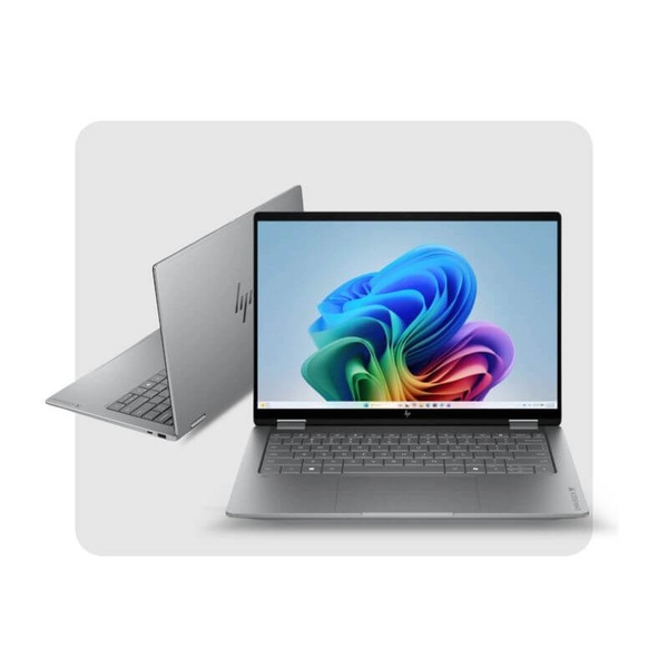 HP OmniBook X FlipNGAI 14-kb0023dx Core Ultra 7 355 16GB LPDDR5 RAM / 1TB SSD 14″ 2K LED IPS Touch Display Meteor Silver