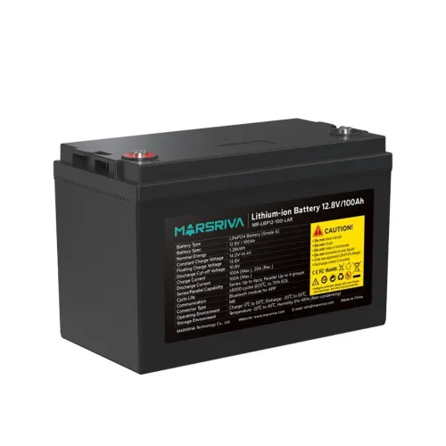 Marsriva MR-LBP12-100-LAR 1.28kWh 12.8V 100Ah 6000+ Cycle Life Battery