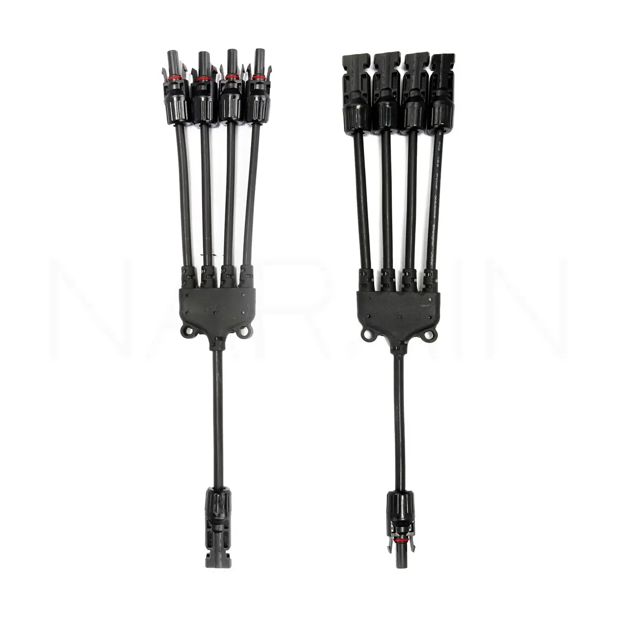 MC4 Solar Quad Connectors with 9cm of PV Cable M/F