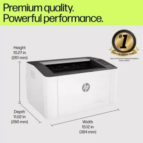 HP Laser 1008a Single Function Mono Laser Printer - Image 2