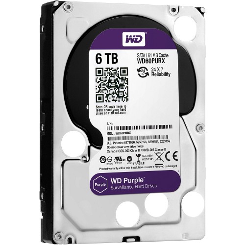 Western Digital 6TB 3.5" Purple Surveillance HDD - Image 2