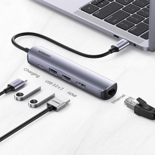 Ugreen CM418 Ultra Slim 5-in-1 USB Type-C Hub - Image 2