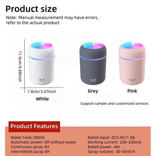 Mini Freshener Smart Ultrasonic Aromatherapy H2O Humidifier - Image 2