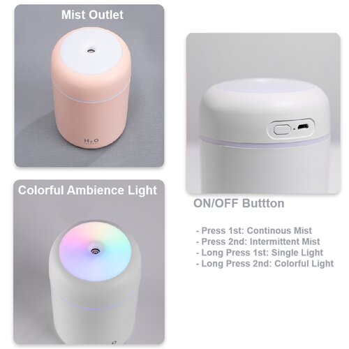 Mini Freshener Smart Ultrasonic Aromatherapy H2O Humidifier - Image 3