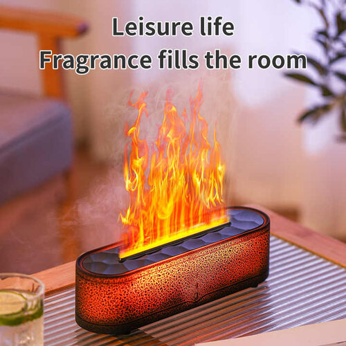Remote Control Crack Colorful Flame Humidifier - Image 2