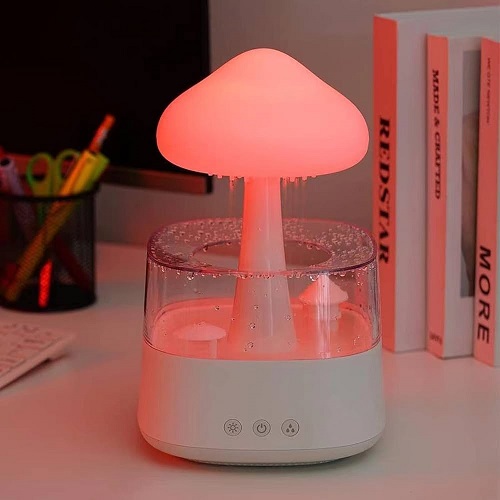 Cloud Humidifier Water Drip, 200ml Raining Cloud Night 7 Light Colours Aromatherapy Oil Diffuser - Image 2