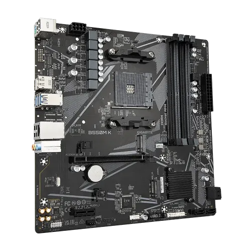 Gigabyte B550M K AMD AM4 Micro ATX Motherboard - Image 3