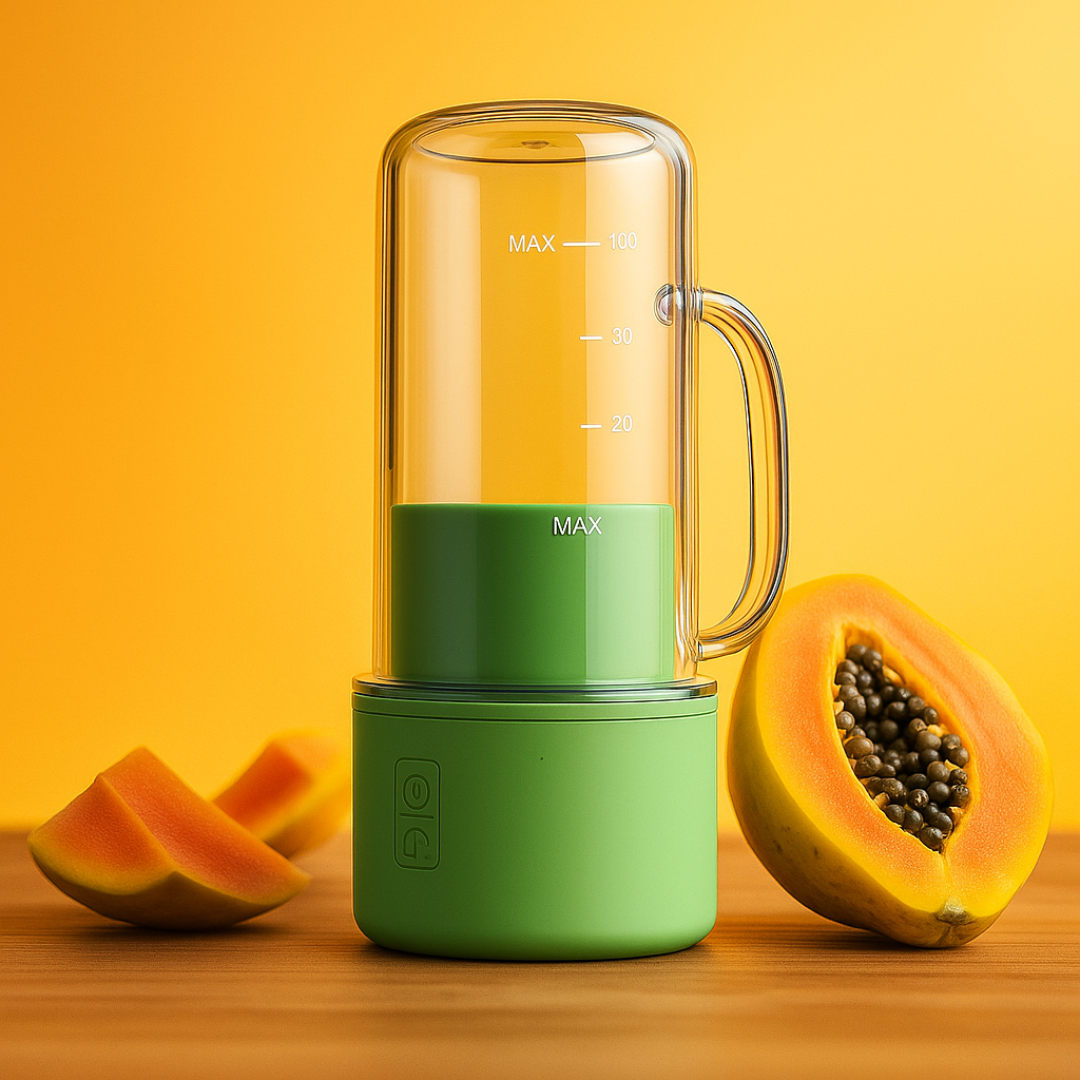 Portable Crusher Juicer With Mini Juice Cup & Straw (340ml) - Image 4