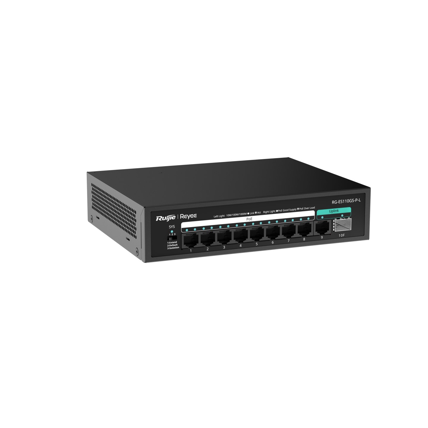 Ruijie RG-ES110GDS-P 10-port Unmanaged PoE Switch - Image 3
