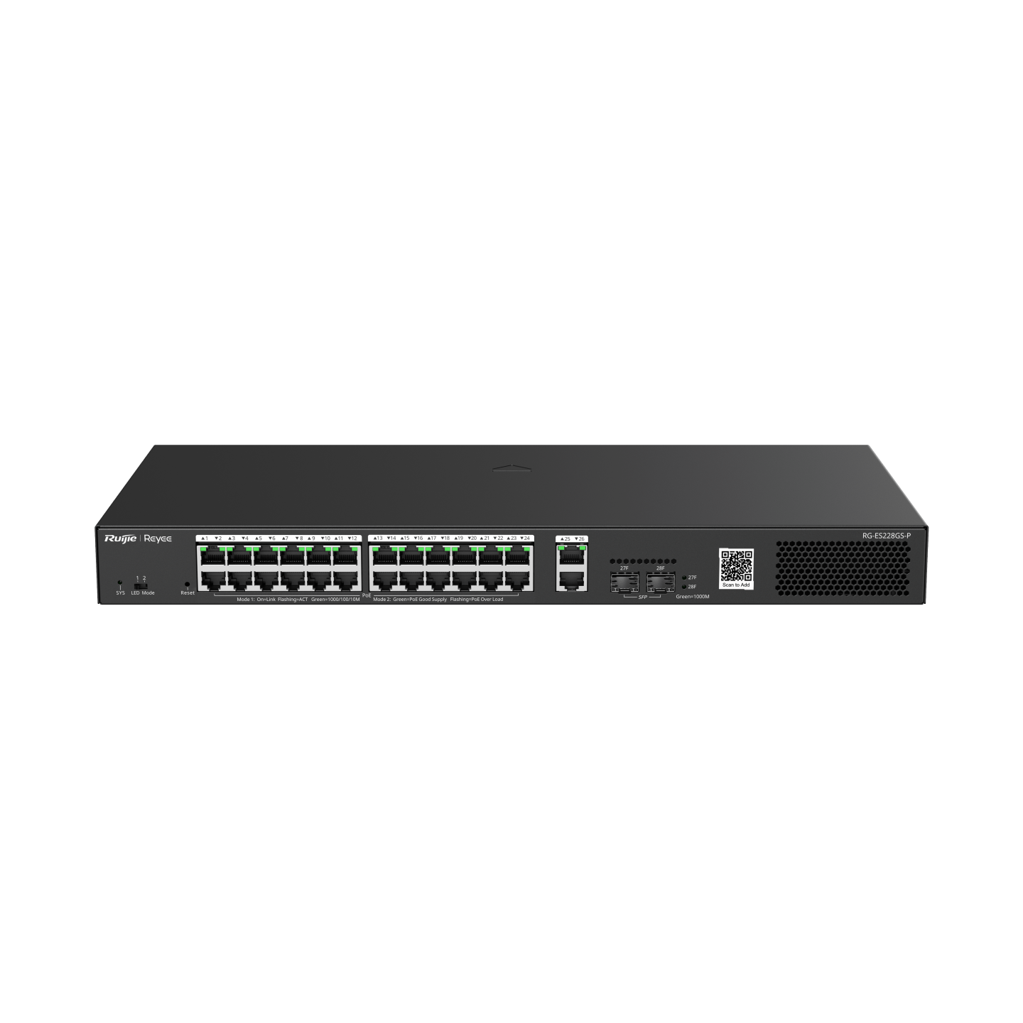 Ruijie RG-ES228GS-P 28-Port Gigabit Smart Cloud Managed PoE Switch - Image 2