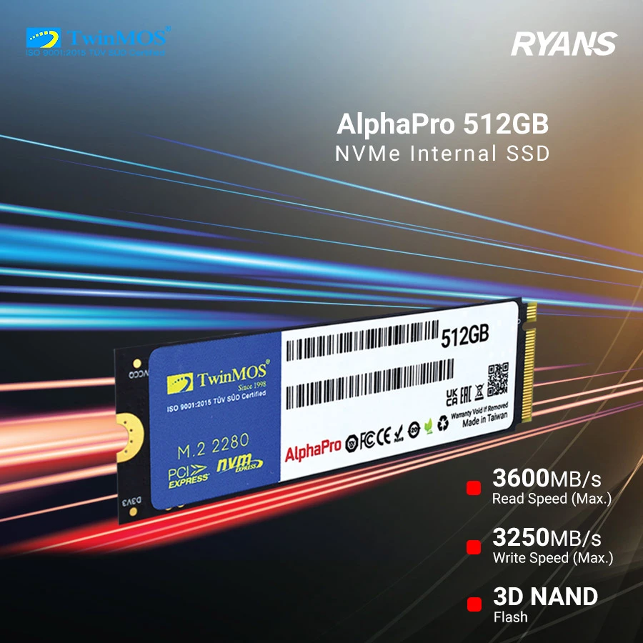 TWINMOS M.2 NVMe 2280 Gen-3 512GB SSD - Image 4