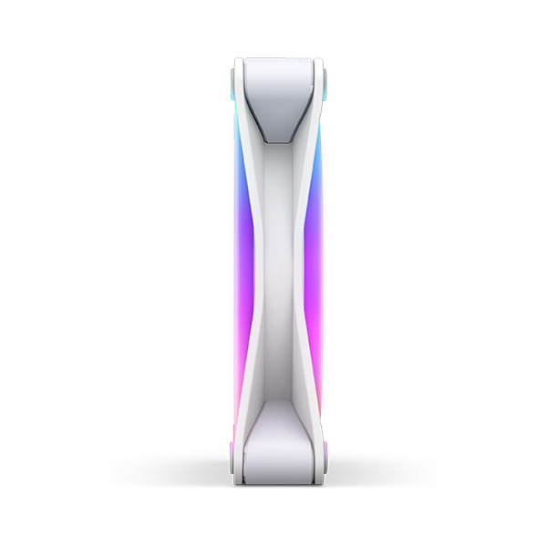 NZXT RF-D12SF-W1: F120RGB Duo - 120mm Dual-sided RGB Fan - Single Pack (White) - Image 2