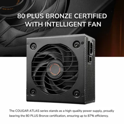 Cougar ATLAS 550W 80 Plus Bronze Non-Modular Power Supply - Image 2