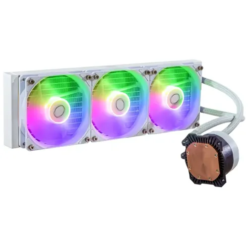 Cooler Master MASTERLIQUID 360L CORE ARGB WHITE CPU Liquid Cooler - Image 2