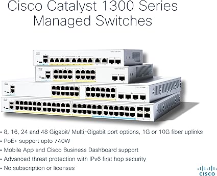Cisco Catalyst 1300 48-port GE PoE 4x1G SFP - Image 4