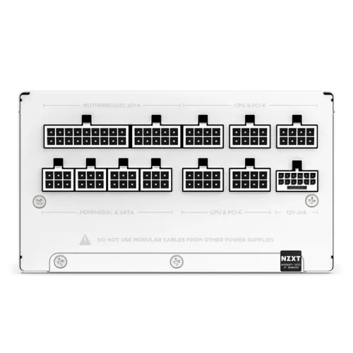 NZXT C850 Gold ATX 3.1 850 Watt 80 Plus Gold Full Modular Power Supply White - Image 3