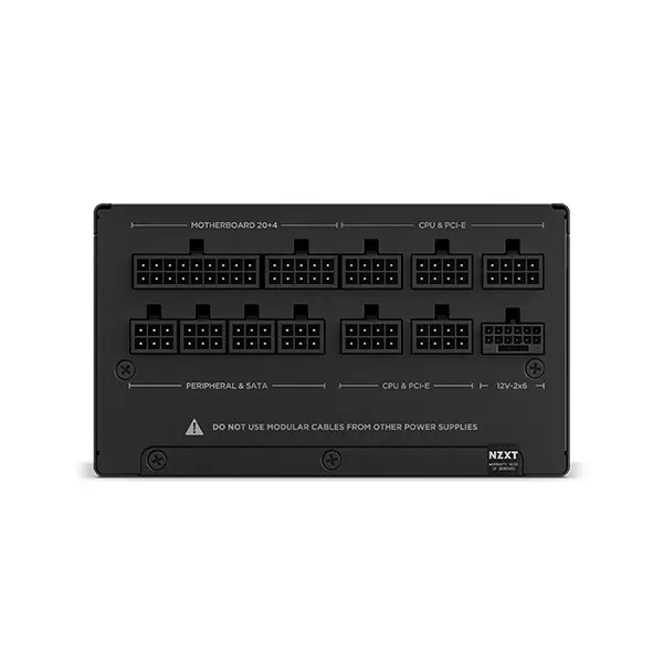 NZXT C850 850 Watt 80 Plus Gold ATX 3.1 Full-Modular Power Supply - Black - Image 4