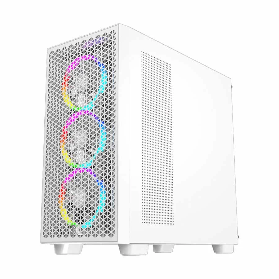 Xigmatek Gaming G Pro Arctic 3F WH Mesh Mid Tower White E-ATX Gaming Casing - Image 2