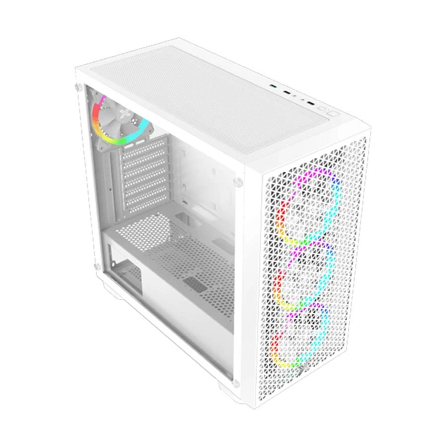 Xigmatek Gaming G Pro Arctic 3F WH Mesh Mid Tower White E-ATX Gaming Casing - Image 4