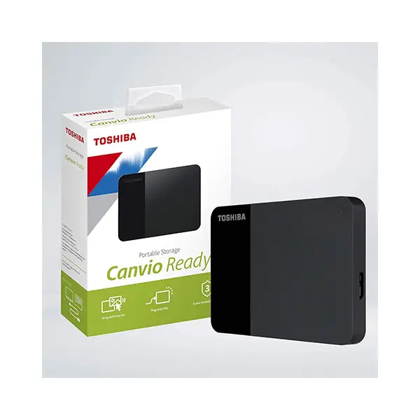 Toshiba Canvio Ready 1TB USB 3.2 Black External Hard Drive - Image 2
