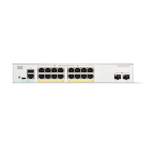 Cisco C1200-16T-2G 1200 Series 16-Port Gigabit Managed Switch - Image 2