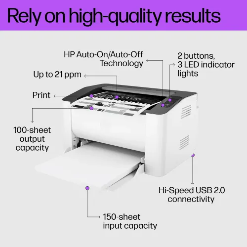 HP Laser 107a Laser Printer - Image 3
