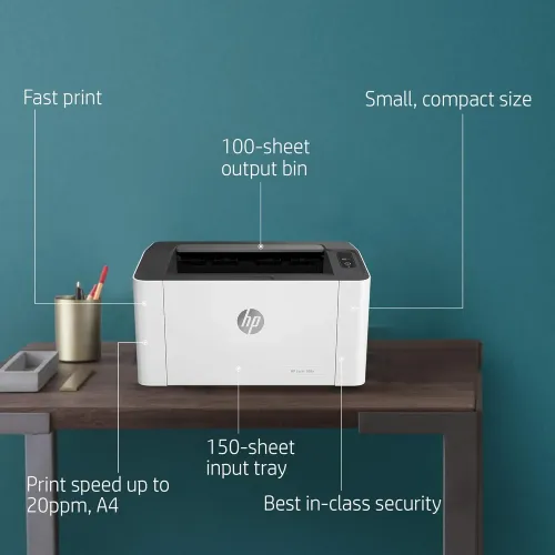 HP Laser 108A Single Function Mono Laser Printer - Image 5